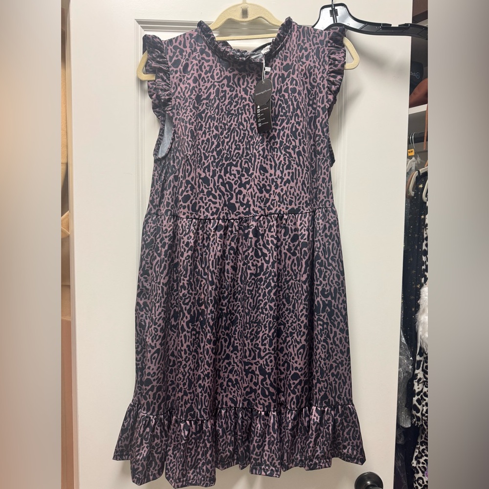 Women’s leopard swing dress